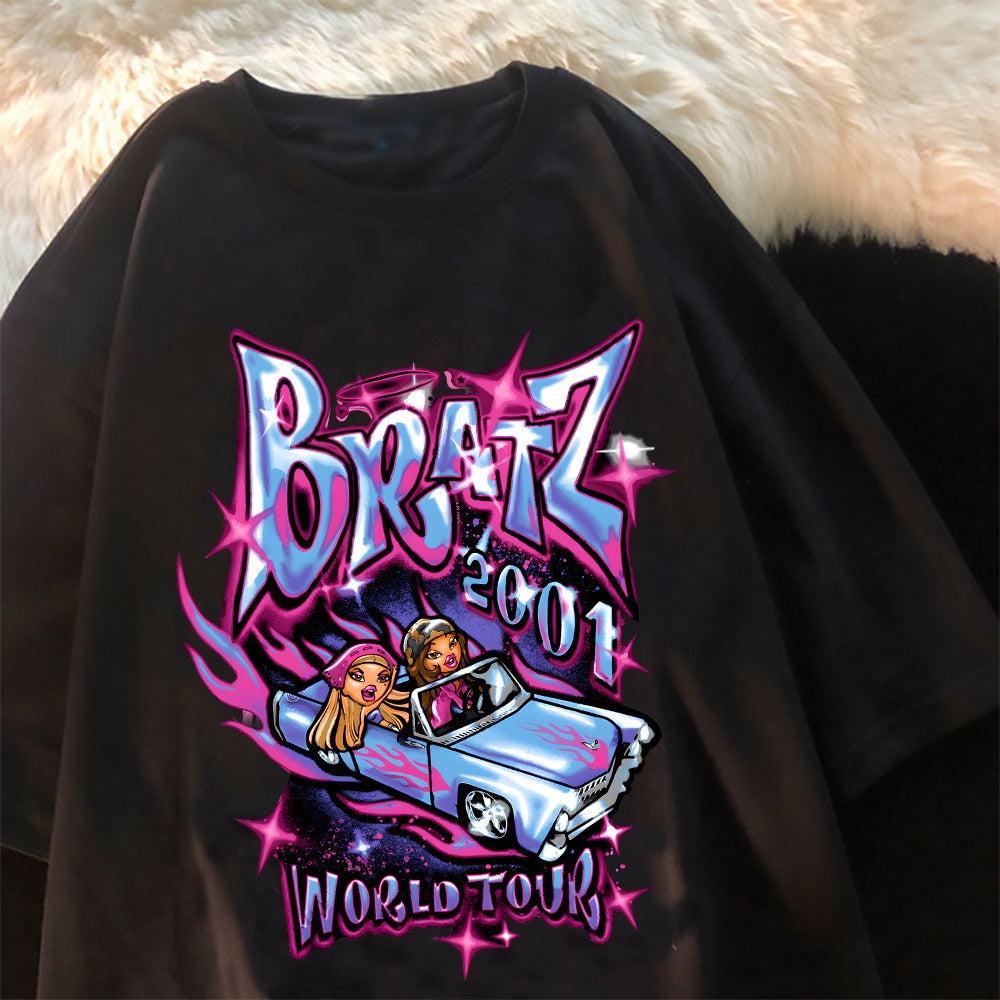 Bratz Oversized Graphic Tee Streetwear Y2K