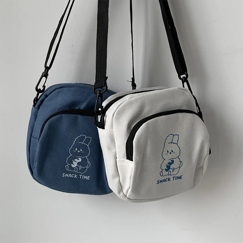 Cute Rabbit Snack Time Shoulder Bag