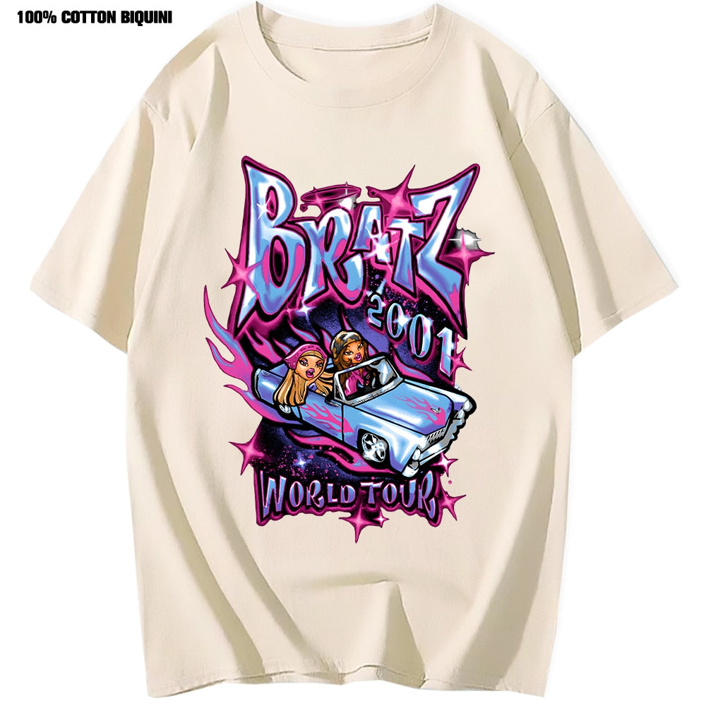 Bratz Oversized Graphic Tee Streetwear Y2K