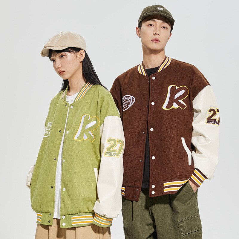 Oversize Unisex Baseball Jacket