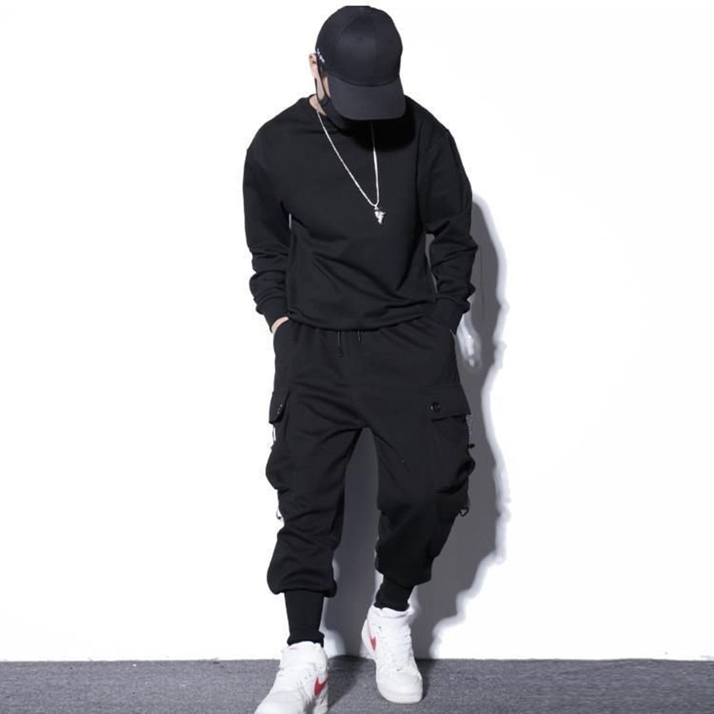 Loose Pants Men Cargo Trousers Pant Fashion Streetwear Pocket Sweatpants