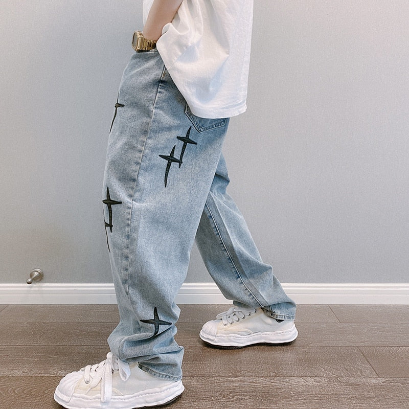 Loose Baggy Jeans, Korean Fashion