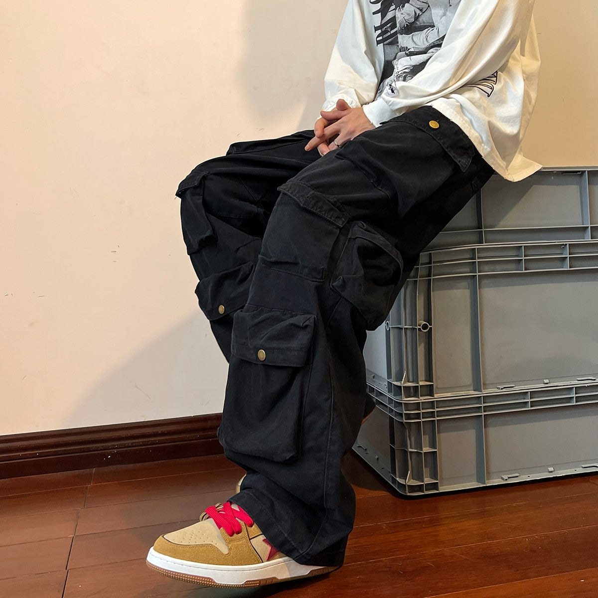 Multi-Pocket Cargo Pants Harajuku Streetwear