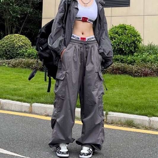 Baggy Cargo Pants Women Y2K Streetwear