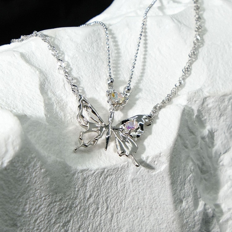 Crystal Butterfly Necklace