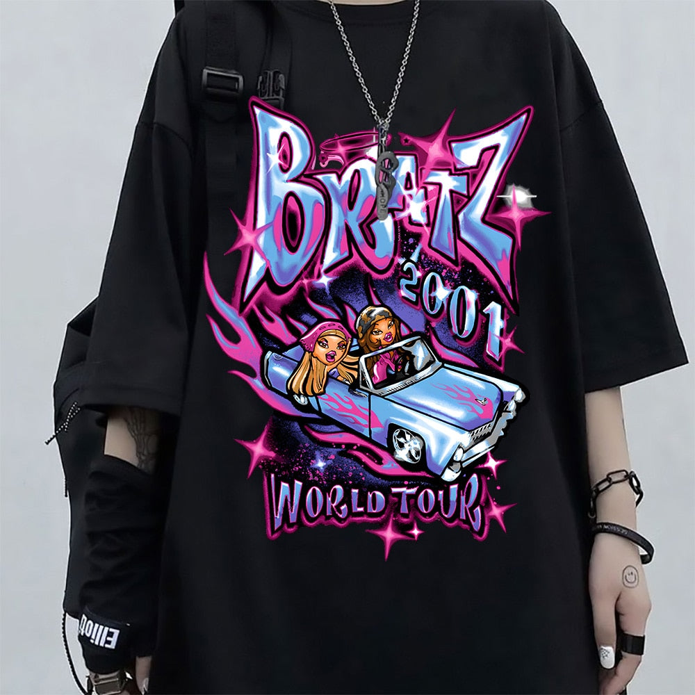 Bratz Oversized Graphic Tee Streetwear Y2K